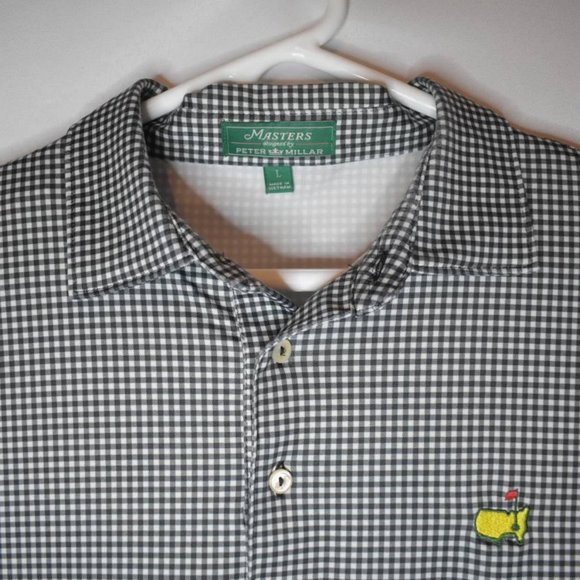 Masters Designed by Peter Millar Golf Polo Size L - Picture 1 of 3